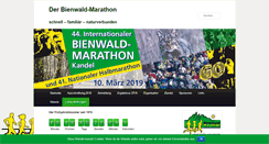 Desktop Screenshot of bienwald-marathon.de
