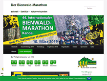 Tablet Screenshot of bienwald-marathon.de